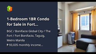 1Bedroom 1BR Condo for Sale in Fort Bonifacio BGC Taguig [upl. by Swinton]