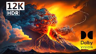 EXPLOSIVE COLORS  12K ULTRA HD HDR LAVA IN 120 FPS [upl. by Swor]