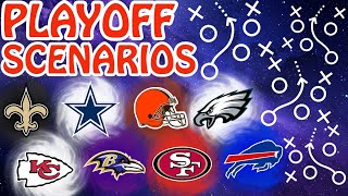 NFL UPDATED Week 17 Playoff Picture amp Scenarios [upl. by Essirahc]