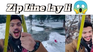 Kalam mei Zip Line lay li 😱 Mza b aya ☺️ Dar b gya 😭 [upl. by Ravert]