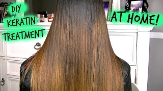 How To Keratin Treatment AT HOME [upl. by Aenal314]