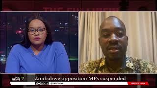 Zimbabwe opposition MPs suspended  Nelson Chamisa shares more [upl. by Pentheas]