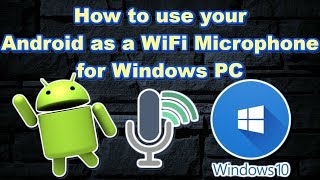 Use Android as Microphone WIFI or USB [upl. by Jennica]