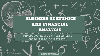 38  Imperfect Competition  monopoly monopolisticoligopolyduopoly [upl. by Tiff]