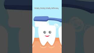 Brush Brush Brush Your Teeth  Fun Kids Song for Healthy Smiles kidssong kidsvideo fun [upl. by Aisenet]