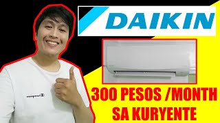 My new Split Type Aircon  Daikin Smart D Series Review  Price and Electric ConsumptionTagalog [upl. by Wootan365]