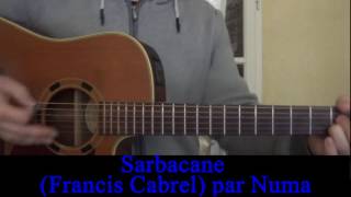 Sarbacane Francis Cabrel cover guitare voix 1989 [upl. by Deidre703]