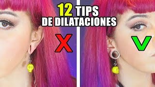 🔴 12 TIPS DE DILATACIONES cuidados y consejos  SORTEO DE PLUGS 😱 Dilatación de oreja [upl. by Htieh]