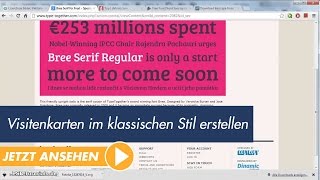 InDesign Tutorial Visitenkarten im klassischen Stil erstellen [upl. by Corell]