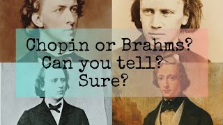 But Of Course Anyone Can Tell Brahms from Chopin Are You Sure Give it a Try [upl. by Willmert]