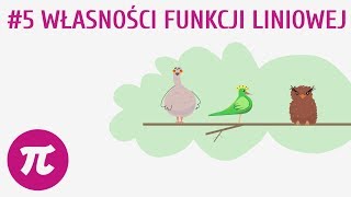 Własności funkcji liniowej 5  Funkcja liniowa [upl. by Idnaj]