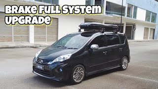 Perodua Alza Upgrade Full System Brake Completed [upl. by Clarabelle781]