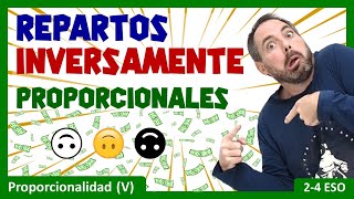 🙃 Repartos inversamente proporcionales – problemas resueltos paso a paso [upl. by Oiramed90]