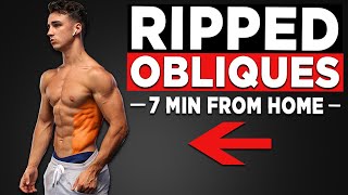 7 MIN LEGENDARY OBLIQUES NO EQUIPMENT BODYWEIGHT WORKOUT [upl. by Ammadis]