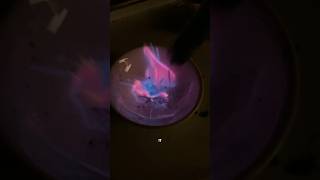 Manganese Heptoxid  Lithium chloride  Very interesting flames 🔥 shorts [upl. by Rick]