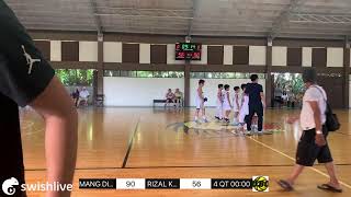 Live powered by Swish Live app MANG DINGS VS RIZAL KNIGHTS [upl. by Annal880]