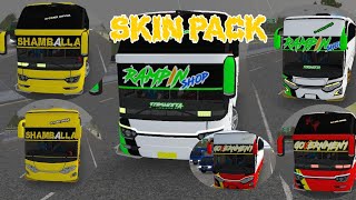 bussid Jamaican bus Skin packbus simulator Indonesia [upl. by Atsillac]