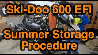 SkiDoo 600 EFI Summer Storage Procedure [upl. by Frieder]