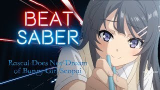 Bunny Girl Senpai Ed  Fukashigi No Karte  Mai Version  Beat Saber ExpertS Rank [upl. by Nicolina]