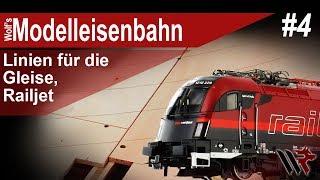 04 Meine Modelleisenbahn in H0  Gleisführung Resorb Railjet [upl. by Chiarra]