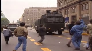 Riots In Santiago Chile 1996 [upl. by Aivuy275]