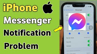 iPhone Messenger Notification Problem  Messenger Notifications Not Working Showing On iPhone [upl. by Attenrad375]