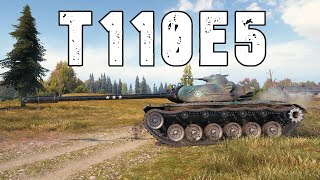 World of Tanks T110E5  2 Kills 105K Damage [upl. by Hagood281]