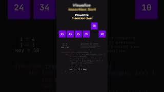 visualize Insertion Sort  shorts coding html5css3 learnhtml5andcss3 webdevelopment learnweb [upl. by Dorise907]