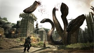 Hydra Fight  Dragons Dogma Gameplay [upl. by Sibell]