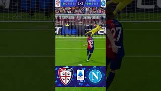 Cagliari vs Napoli  Serie A 2425  Penalty shootout shorts [upl. by Coraline]