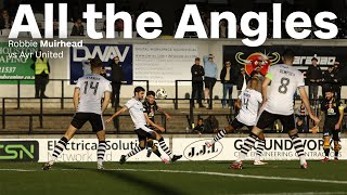 ALL THE ANGLES  Robbie Muirheads curling effort against Ayr 😮‍💨 [upl. by Balthazar]