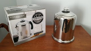 Farberware 50124 Classic Yosemite Stainless Steel Coffee Percolator  Coffee Percolator Review [upl. by Lenhart562]