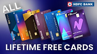 HDFC Bank LIFETIME FREE Credit Cards  Limited Period offer [upl. by Nebuer]