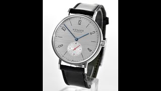 Nomos Tangente Neomatik 39 Silvercut FM14538 [upl. by Tildie]