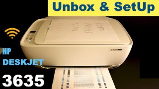 HP DeskJet 3635 Setup Unboxing amp review [upl. by Zalea413]