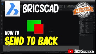 BricsCAD How To Send To Back [upl. by Azpurua85]