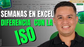 Sacar el número de semana de una fecha  EXCEL [upl. by Novanod664]