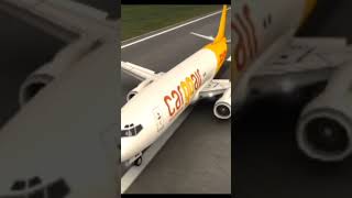 Landings cargo airplane DHL COMPANY cargo plane WOA GAME airplane [upl. by Rabush]