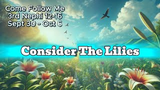 Consider The Lilies  CFM Song Sept 30  Oct 6 3rd Nephi 1216 [upl. by Rehpotisrhc]