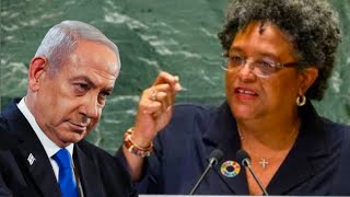 Barbados PM Extraordinary Reply to Netanyahu for Selective Use of Bible UN [upl. by Esdnil]