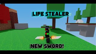 NEW OP SWORD IN ROBLOX BEDWARS [upl. by Iru]