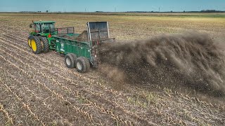 Spreading Manure after Silage Harvest [upl. by Montford]