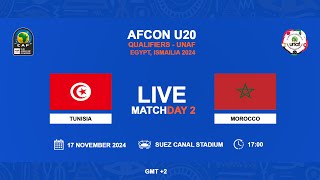 U20 AFCON 2025 Qualifiers  UNAF  TUNISIA VS MOROCCO [upl. by Jacoba36]