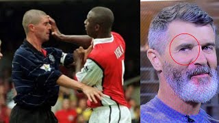 Roy Keane Reaction • ITV presenter mentions Patrick Vieira highbury [upl. by Kiyoshi]