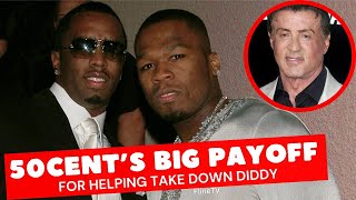 50 Cent scores a big payoff for bringing down Diddy while covering for his other powerful friends [upl. by Aibat]