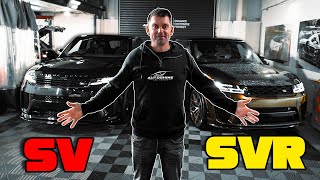 Range Rover Sport SVR vs SV  Side by Side Comparison Will I order an SV [upl. by Skillern]