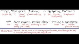 Gospel Interlinear AudioJohn 1 [upl. by Frere]