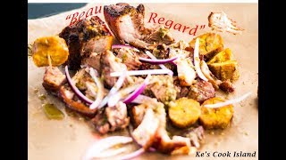 Beau Regard Stewed pork and Plantains Episode 29 Kes Cook Island [upl. by Arquit]