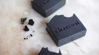 Activated charcoal soap recipe with tea tree and rosemary [upl. by Bein]