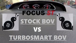 Focus ST Stock BOV VS Turbosmart BOV [upl. by Jochebed318]